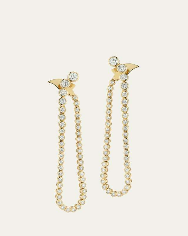 Grand Fluorescence Earrings with Diamonds
